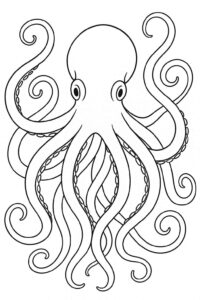 Desenho de Polvo Desenho Colorir Imprimir 28