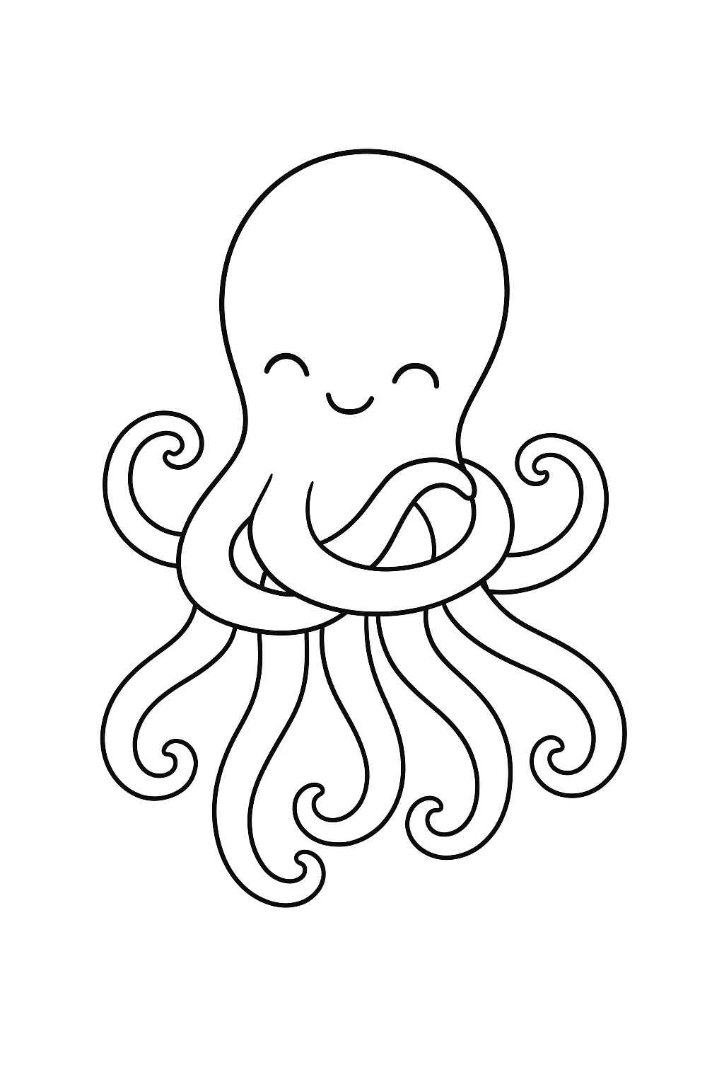 Desenho de Polvo Desenho Colorir Imprimir 31