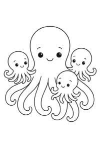 Desenho de Polvo Desenho Colorir Imprimir 34