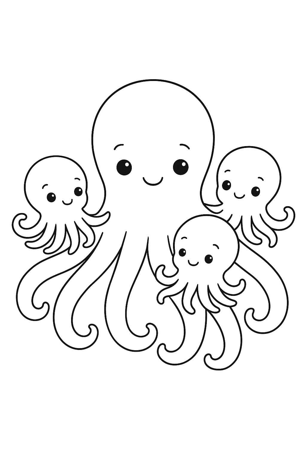 Desenho de Polvo Desenho Colorir Imprimir 34