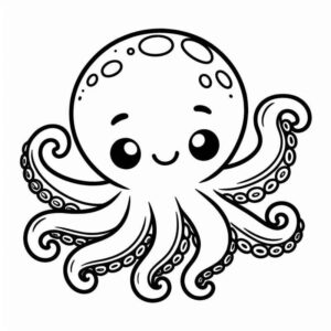Desenho de Polvo Desenho Colorir Imprimir 38