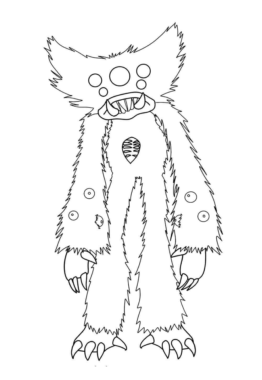 Desenho de Poppy Playtime Desenho Colorir Imprimir 09