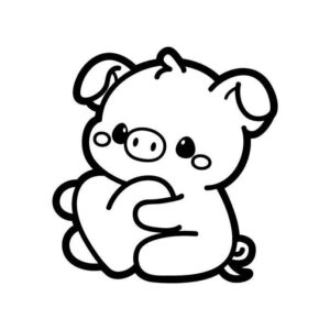 Desenho de Porco Desenho Colorir Imprimir 20