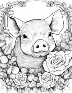 Desenho de Porco Desenho Colorir Imprimir 21