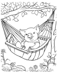 Desenho de Porco Desenho Colorir Imprimir 24