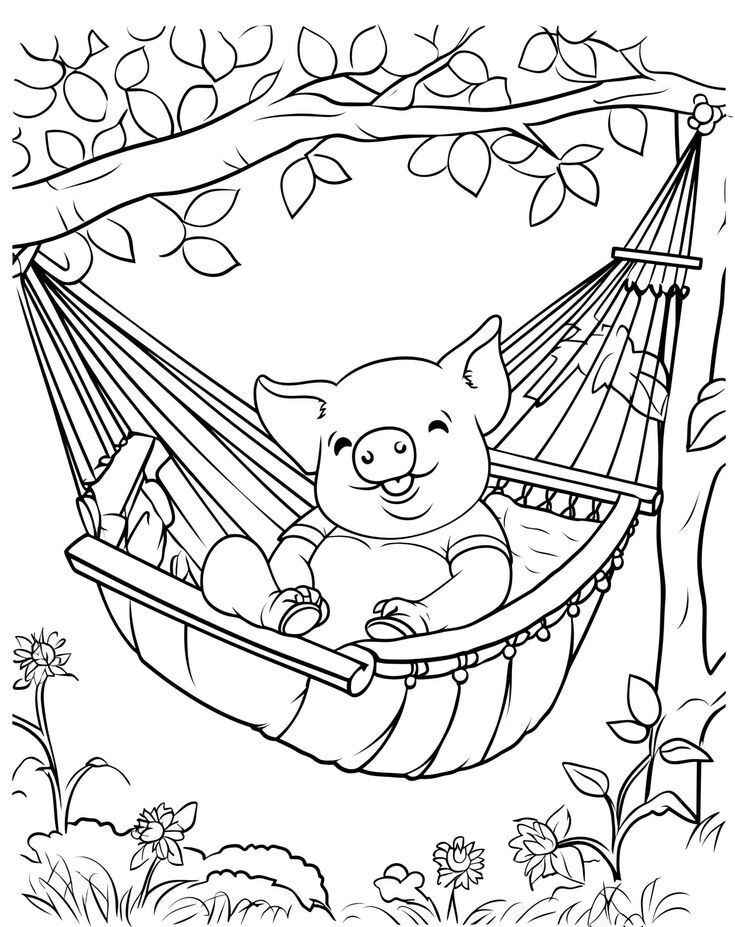 Desenho de Porco Desenho Colorir Imprimir 24