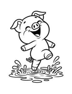 Desenho de Porco Desenho Colorir Imprimir 27