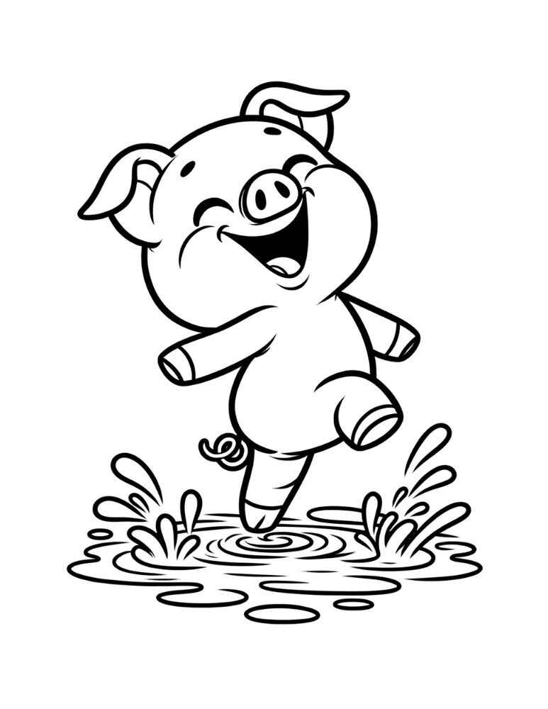 Desenho de Porco Desenho Colorir Imprimir 27