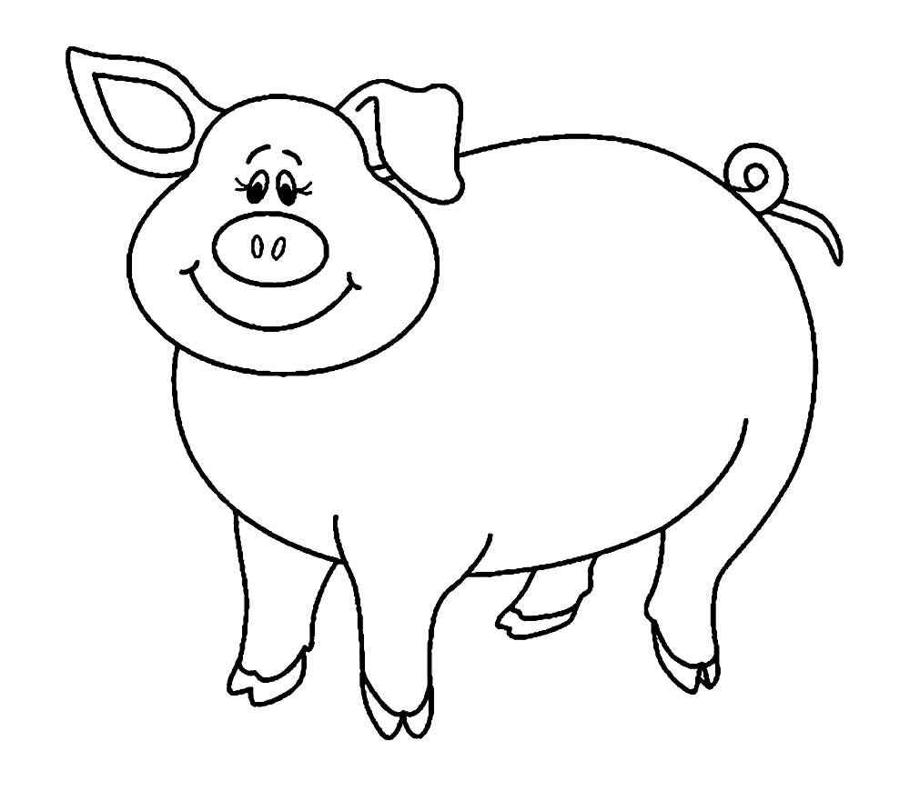 Desenho de Porco Desenho Colorir Imprimir 29
