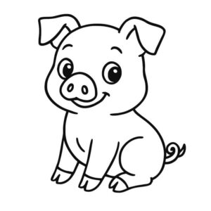 Desenho de Porco Desenho Colorir Imprimir 37