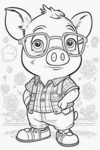 Desenho de Porco Desenho Colorir Imprimir 40