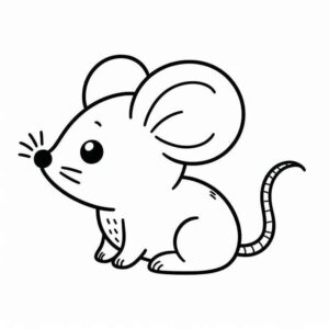 Desenho de Rato Desenho Colorir Imprimir 03