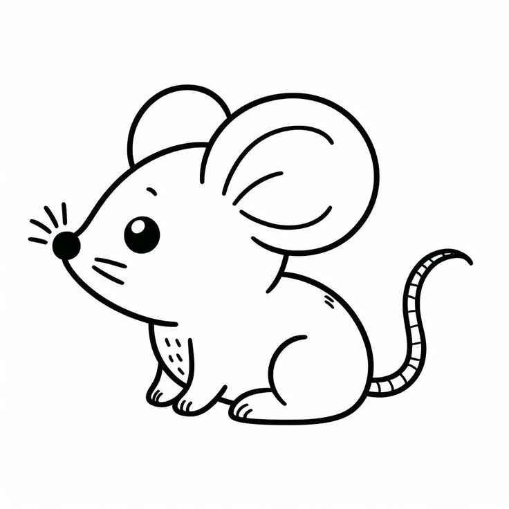 Desenho de Rato Desenho Colorir Imprimir 03