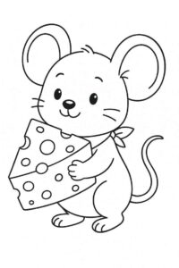 Desenho de Rato Desenho Colorir Imprimir 11