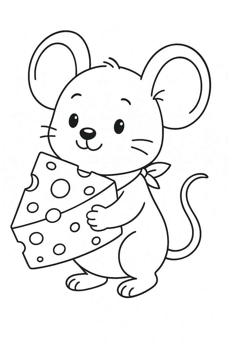 Desenho de Rato Desenho Colorir Imprimir 11