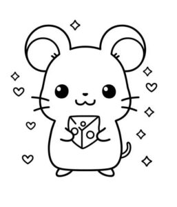 Desenho de Rato Desenho Colorir Imprimir 12