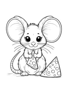 Desenho de Rato Desenho Colorir Imprimir 16