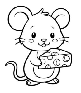 Desenho de Rato Desenho Colorir Imprimir 19