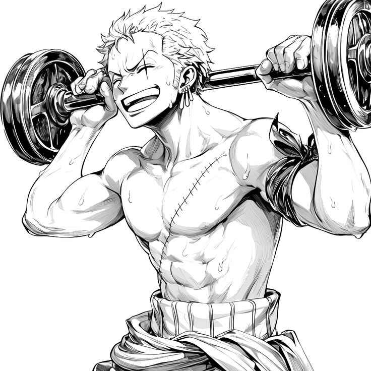 Desenho de Roronoa Zoro Desenho Colorir Imprimir 03