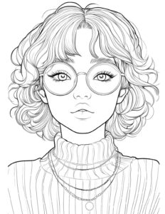 Desenho de Rosto Desenho Colorir Imprimir 06