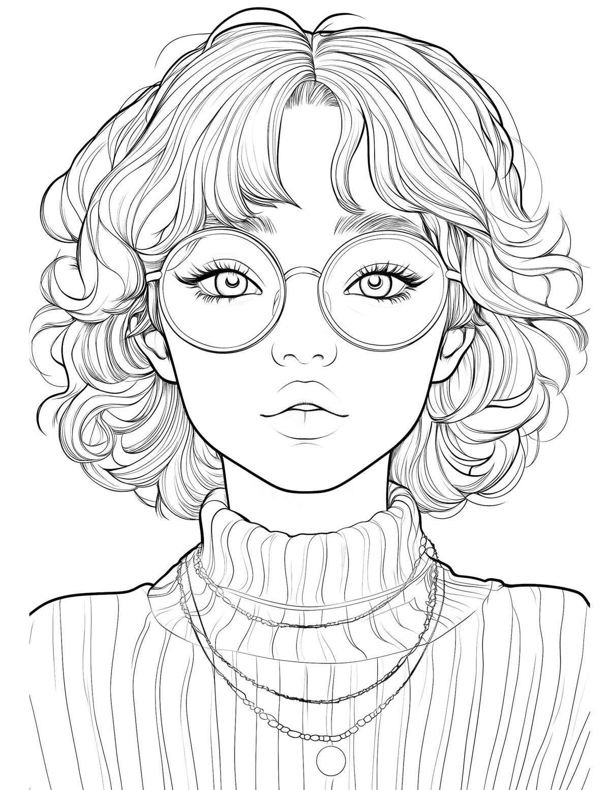 Desenho de Rosto Desenho Colorir Imprimir 06