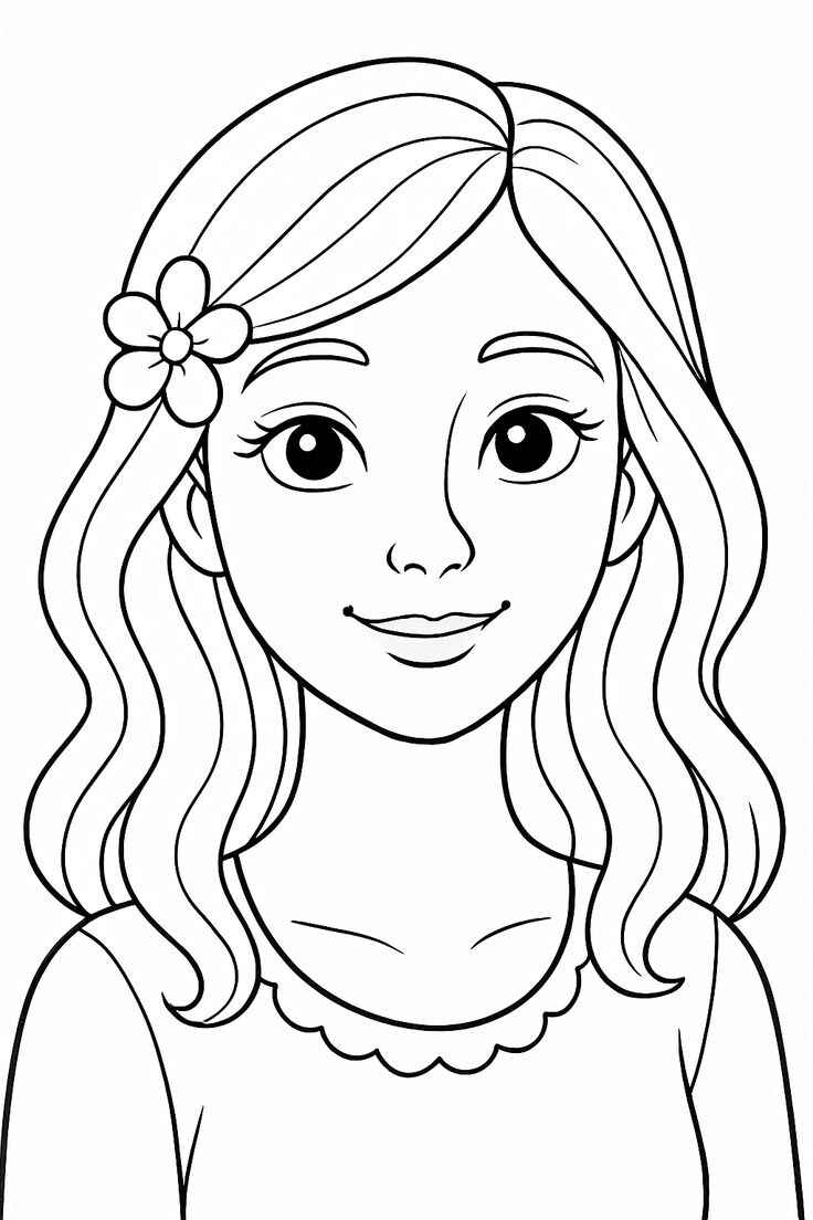 Desenho de Rosto Desenho Colorir Imprimir 07