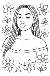 Desenho de Rosto Desenho Colorir Imprimir 09