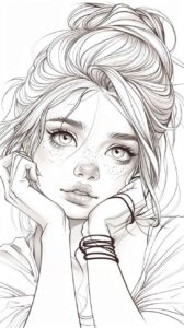 Desenho de Rosto Desenho Colorir Imprimir 14