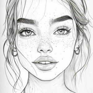 Desenho de Rosto Desenho Colorir Imprimir 22