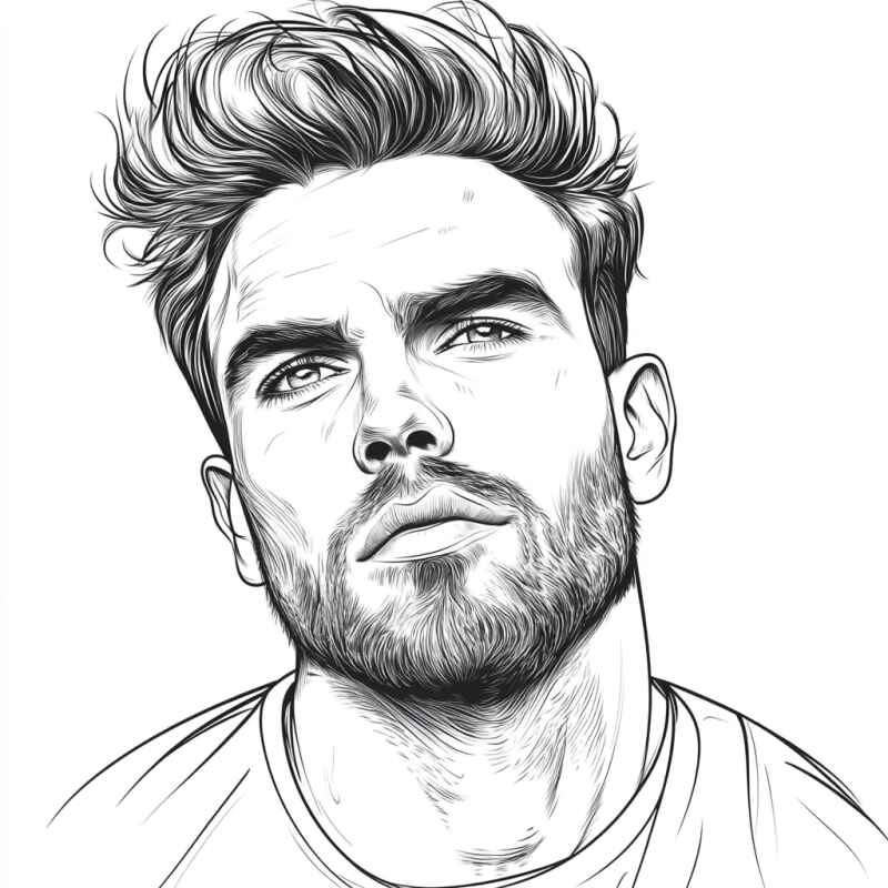 Desenho de Rosto Desenho Colorir Imprimir 25