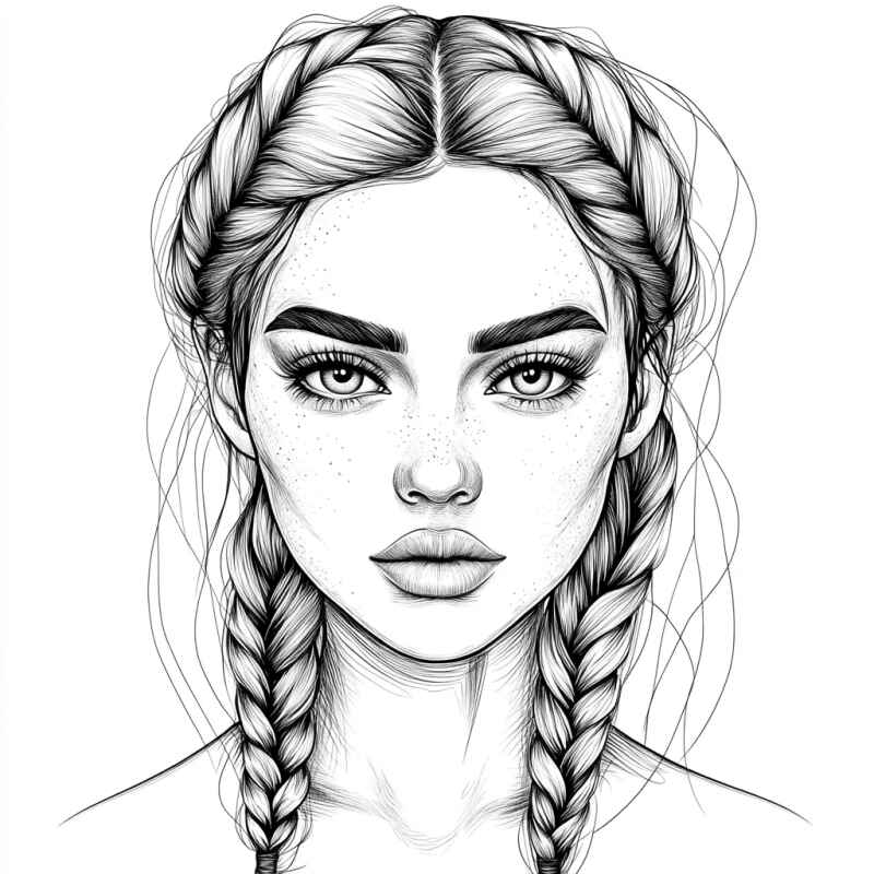 Desenho de Rosto Desenho Colorir Imprimir 33