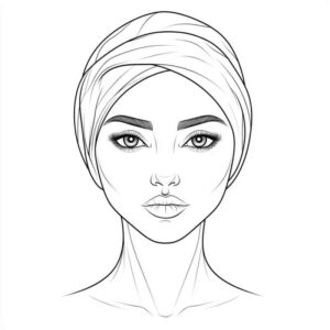 Desenho de Rosto Desenho Colorir Imprimir 37