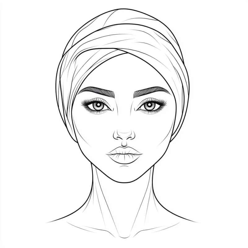 Desenho de Rosto Desenho Colorir Imprimir 37