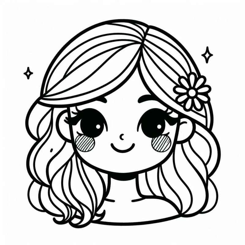 Desenho de Rosto Desenho Colorir Imprimir 43