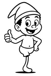 Desenho de Saci Desenho Colorir Imprimir 01