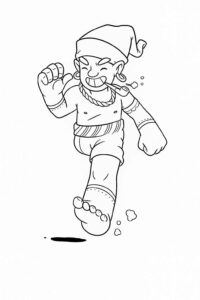 Desenho de Saci Desenho Colorir Imprimir 12