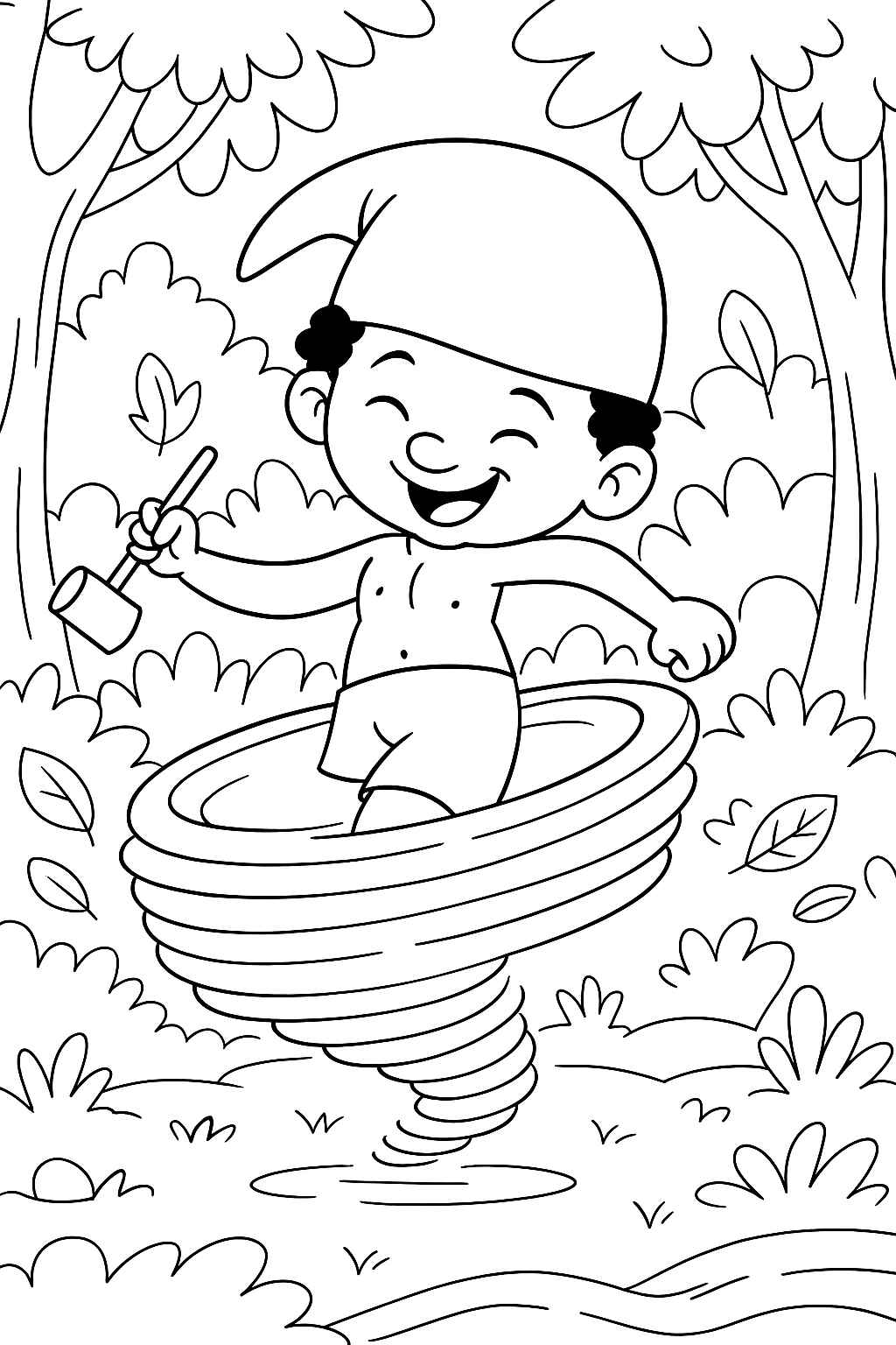 Desenho de Saci Desenho Colorir Imprimir 13