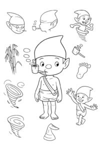 Desenho de Saci Desenho Colorir Imprimir 14