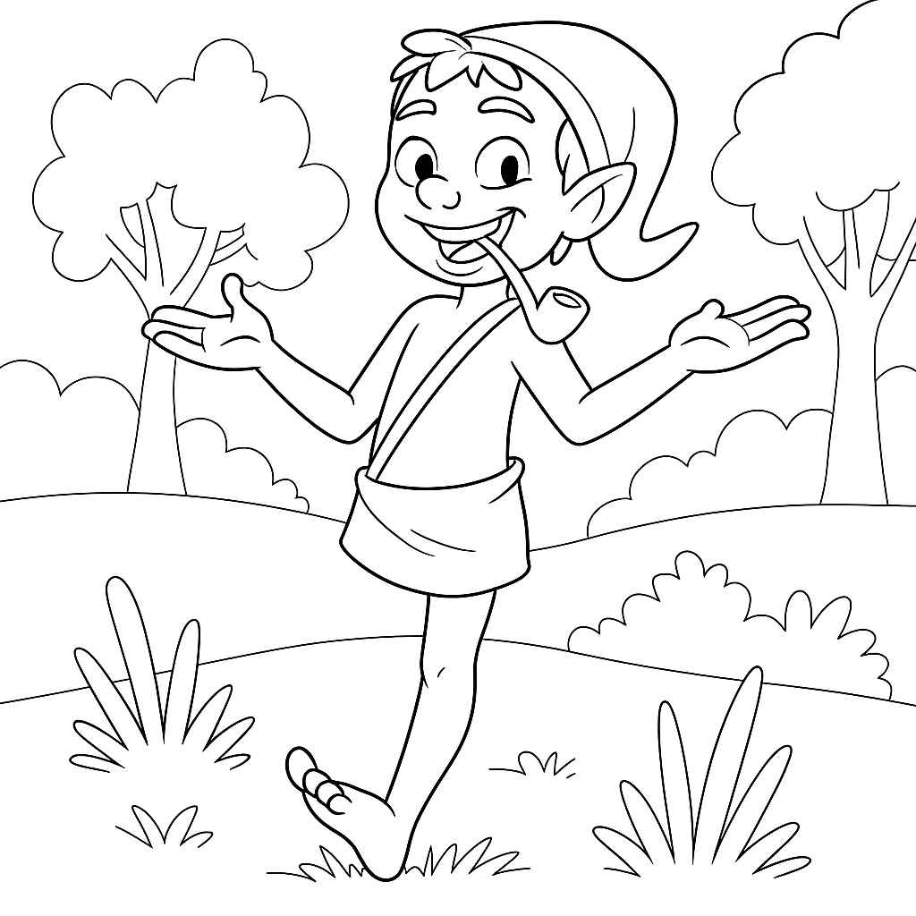 Desenho de Saci Desenho Colorir Imprimir 18