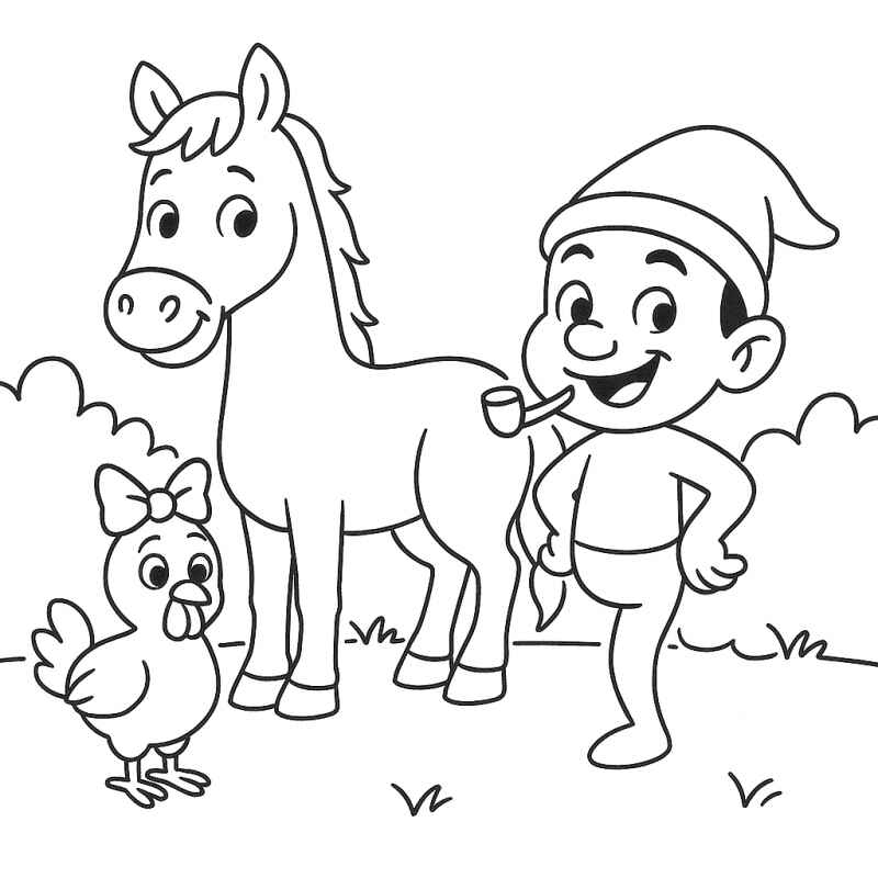 Desenho de Saci Desenho Colorir Imprimir 21