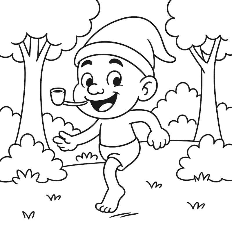 Desenho de Saci Desenho Colorir Imprimir 22