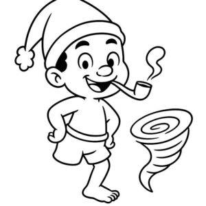 Desenho de Saci Desenho Colorir Imprimir 23