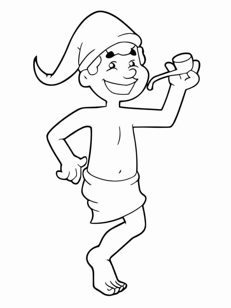 Desenhos do Saci-Pererê para Imprimir e Colorir