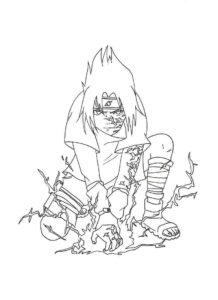Desenho de Sasuke Desenho Colorir Imprimir 01