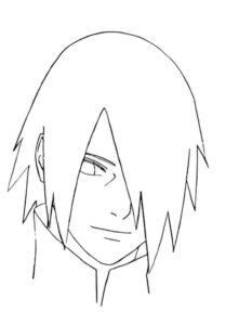 Desenho de Sasuke Desenho Colorir Imprimir 04