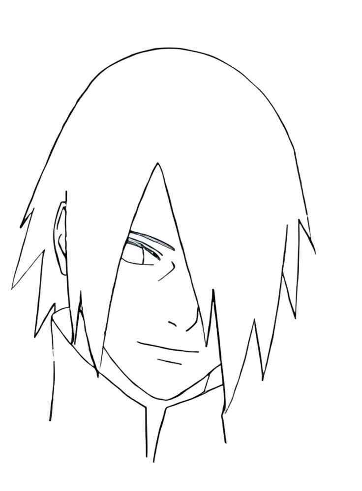 Desenho de Sasuke Desenho Colorir Imprimir 04