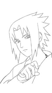 Desenho de Sasuke Desenho Colorir Imprimir 06