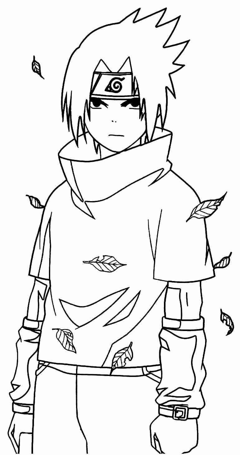 Desenho de Sasuke Desenho Colorir Imprimir 16