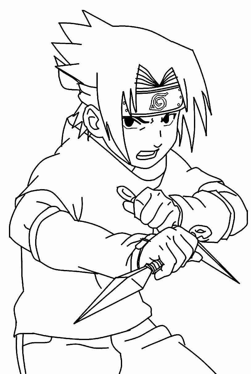 Desenho de Sasuke Desenho Colorir Imprimir 20