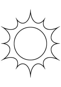 Desenho de Sol Desenho Colorir Imprimir 03